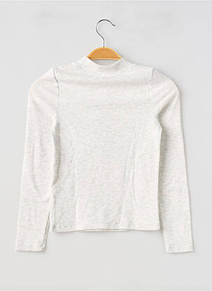 Sous-pull stretch manches longues gris GARCIA fille