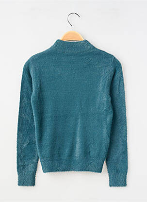 Pull maille maille poilu manches longues vert GARCOA fille