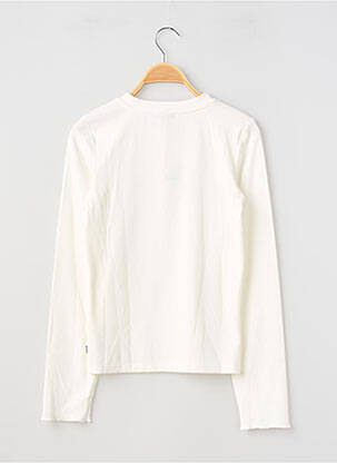 T-shirt coupe cintrée manches longues blanc GARCIA fille