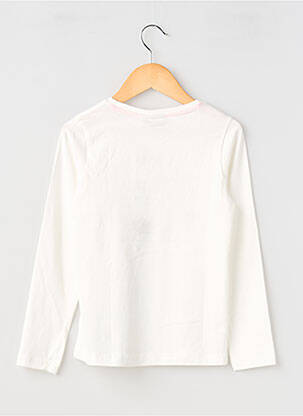 T-shirt coupe cintrée manches longues blanc GARCIA fille