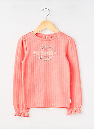 T-shirt coupe cintrée manches longues orange GARCIA fille