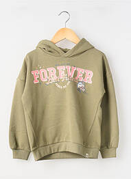 Sweat-shirt à capuche stretch manches longues vert GARCIA fille