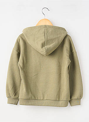 Sweat-shirt à capuche stretch manches longues vert GARCIA fille