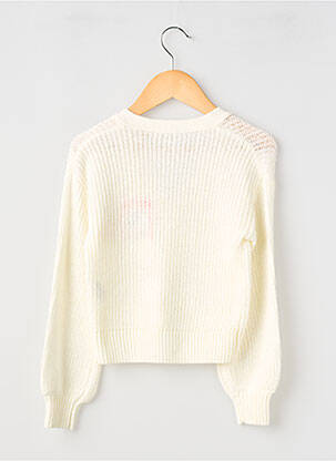 Gilet manches longues maille tricot beige GARCIA fille
