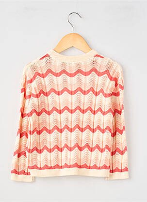 Pull resserrée sur le bas manches longues rose GARCIA fille