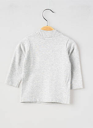 Pull stretch manches longues gris MAYORAL fille