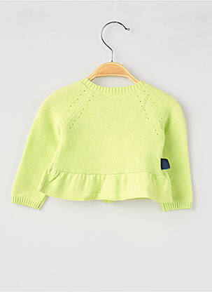 Gilet manches longues maille souple et aérée vert BOBOLI fille