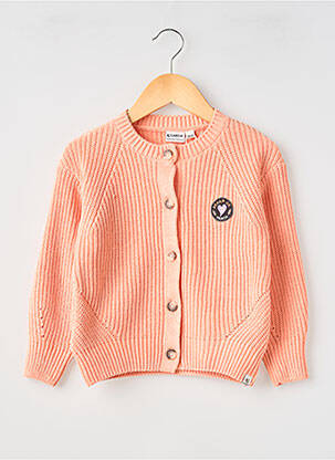 Gilet manches longues maille tricot orange GARCIA fille