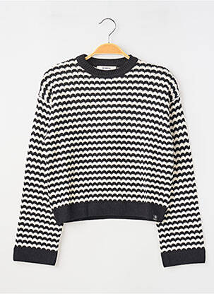 Pull resserrée sur le bas manches longues noir GARCIA fille
