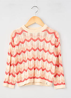 Pull resserrée sur le bas manches longues rose GARCIA fille