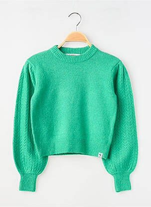 Pull resserrée sur le bas manches longues vert GARCIA fille
