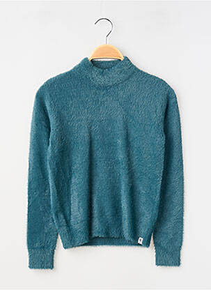 Pull maille maille poilu manches longues vert GARCOA fille
