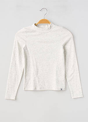 Sous-pull stretch manches longues gris GARCIA fille