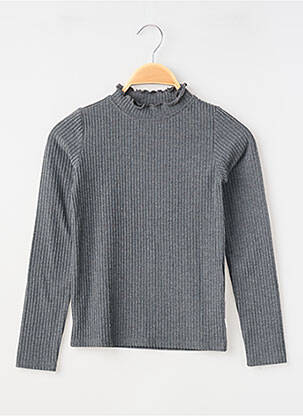 Sous-pull stretch manches longues gris GARCIA fille