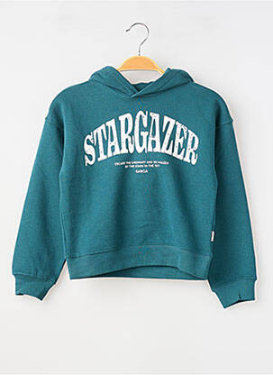 Sweat-shirt à capuche stretch manches longues vert GARCIA fille