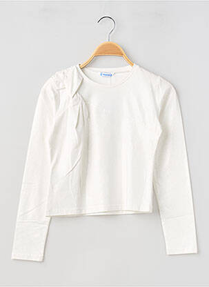 Top manches longues manches longues argent MAYORAL fille