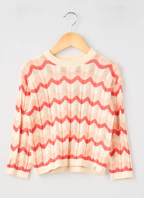 Pull resserrée sur le bas manches longues rose GARCIA fille