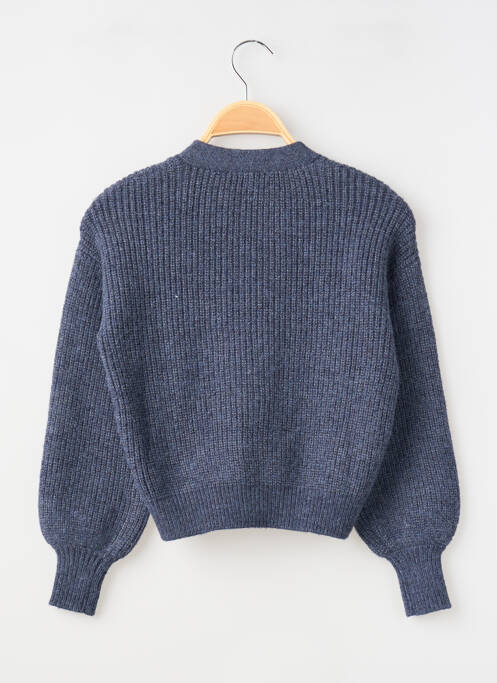 Gilet manches longues col v gris GARCIA fille