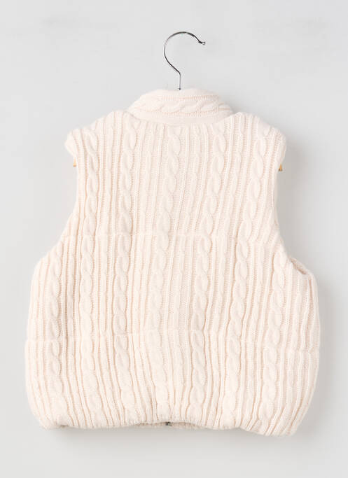 Gilet sans manche coupe droite beige MAYORAL fille