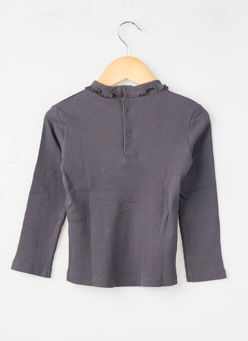 Sous-pull stretch manches longues gris BOBOLI fille