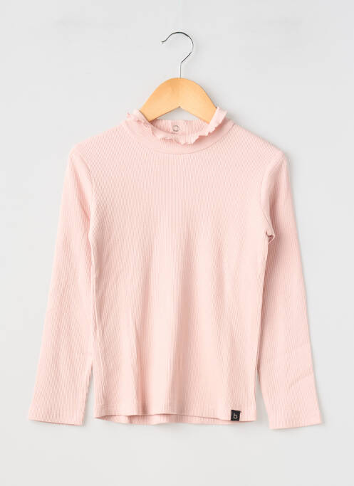 Sous-pull stretch manches longues rose BOBOLI fille