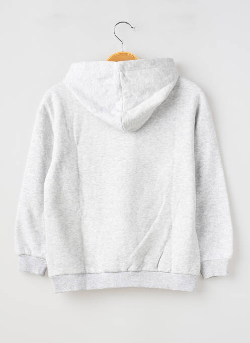 Sweat-shirt à capuche stretch manches longues gris GARCIA fille