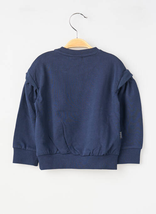 Sweat-shirt tissage jersey manches longues bleu BOBOLI fille