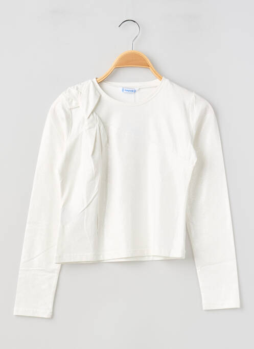 Top manches longues manches longues argent MAYORAL fille