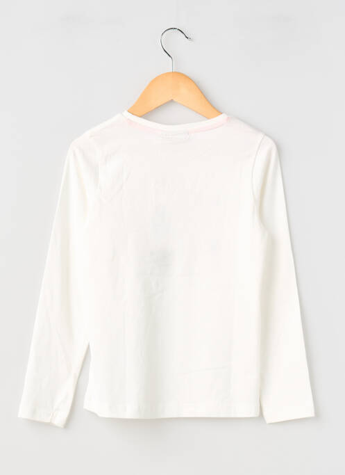 T-shirt coupe cintrée manches longues blanc GARCIA fille