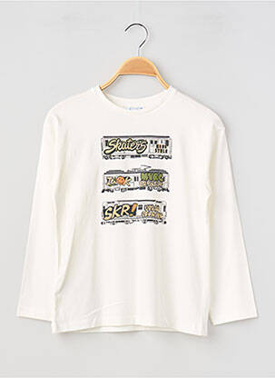 T-shirt manches longues manches longues blanc MAYORAL garçon