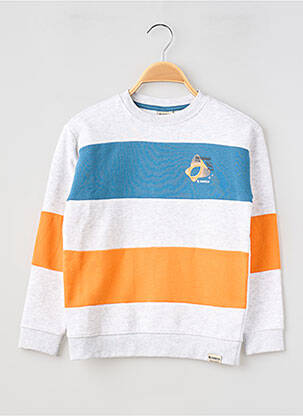 Sweat-shirt stretch manches longues gris GARCIA garçon