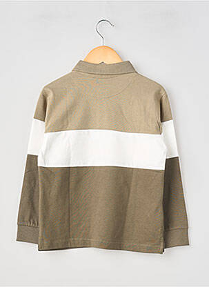 Polo tissage jersey manches longues vert MAYORAL garçon