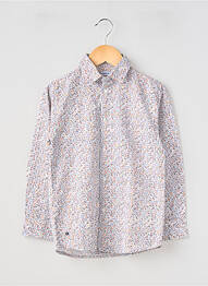 Chemise manches longues tissage popeline bleu MAYORAL garcon