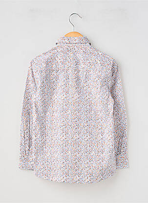 Chemise manches longues tissage popeline bleu MAYORAL garçon
