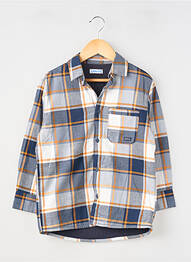 Chemise manches longues imprimé écossais bleu MAYORAL garcon