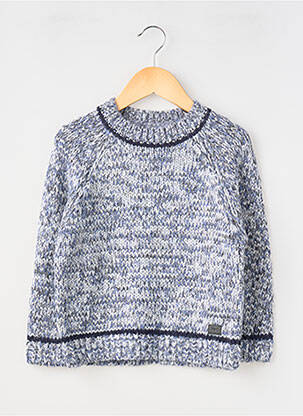 Pull coupe droite manches longues bleu MAYORAL garçon