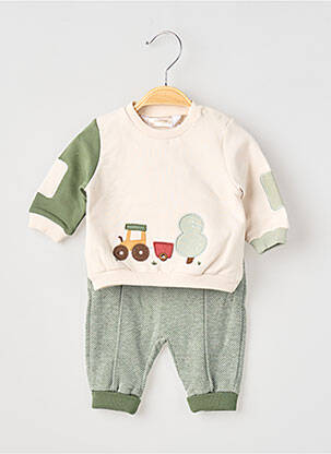 Ensemble pantalon taille élastique vert MAYORAL garçon
