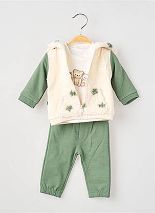 Ensemble pantalon taille élastique vert MAYORAL garçon