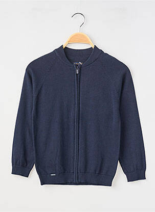 Gilet manches longues maille fine bleu MAYORAL garcon