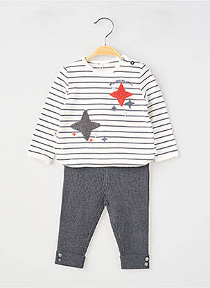 Ensemble pantalon manches longues gris BOBOLI fille