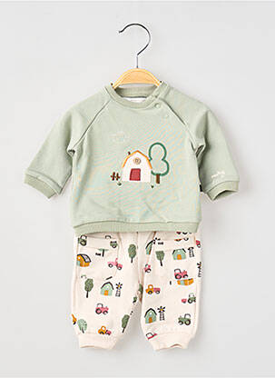 Ensemble pantalon type de haut t-shirt vert MAYORAL garcon