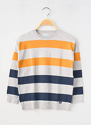 Pull stretch manches longues gris MAYORAL garcon
