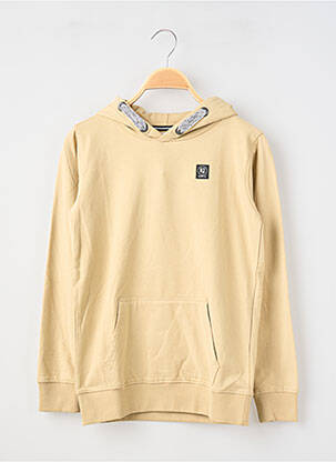 Sweat-shirt à capuche poches manches longues beige GARCIA garcon
