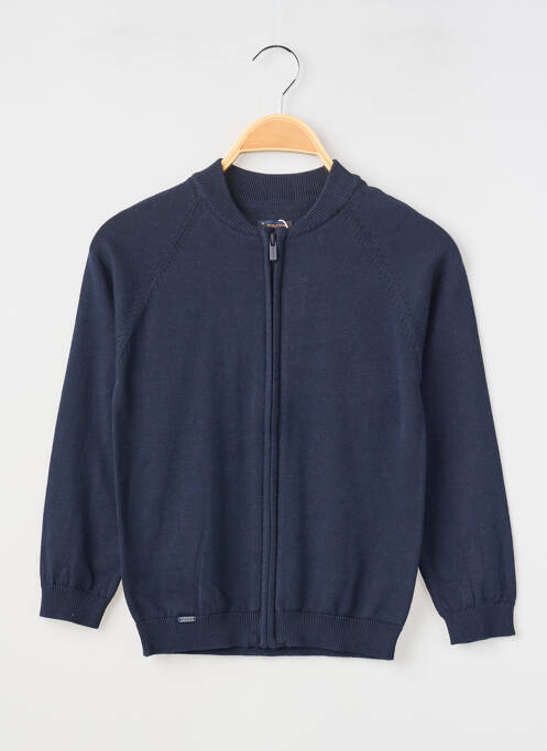 Gilet manches longues maille fine bleu MAYORAL garcon