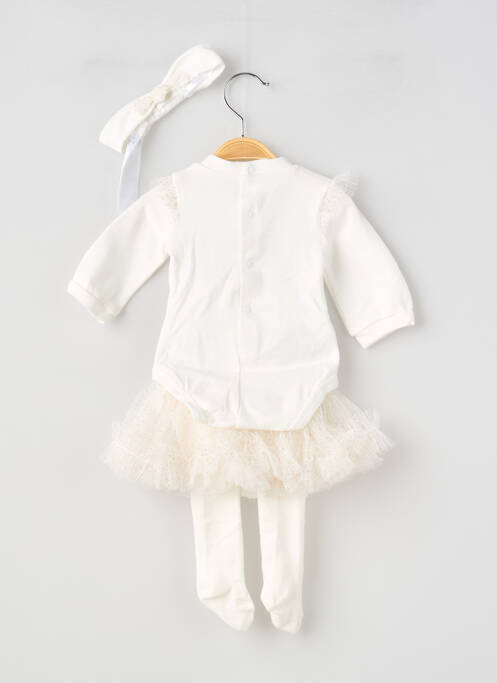 Ensemble jupe type de haut t-shirt blanc MAYORAL fille