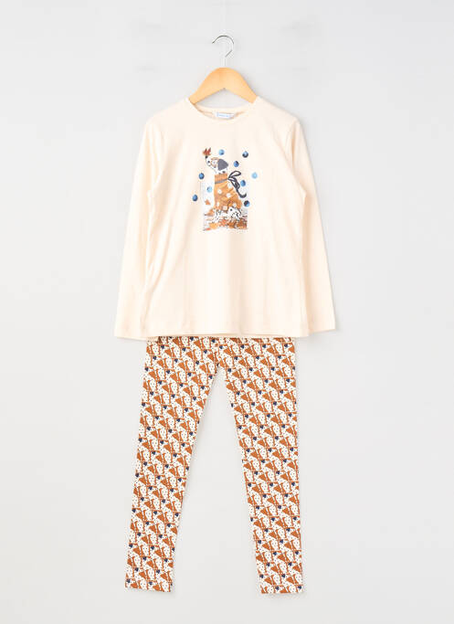Ensemble pantalon manches longues beige MAYORAL fille