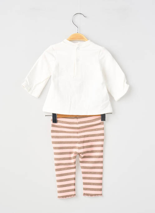 Ensemble pantalon broderie beige MAYORAL fille