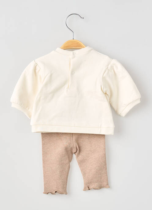 Ensemble pantalon broderie beige MAYORAL fille