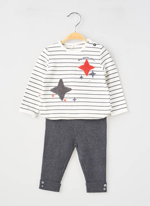 Ensemble pantalon manches longues gris BOBOLI fille