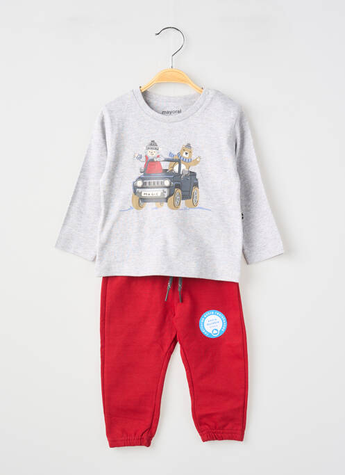 Ensemble pantalon type de haut t-shirt rouge MAYORAL garcon